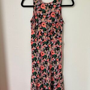 J. Crew Factory Pink Halter Sheath Midi Dress